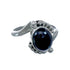 Native American Onyx Sterling Silver Ring Size 7-1/2 JX130766